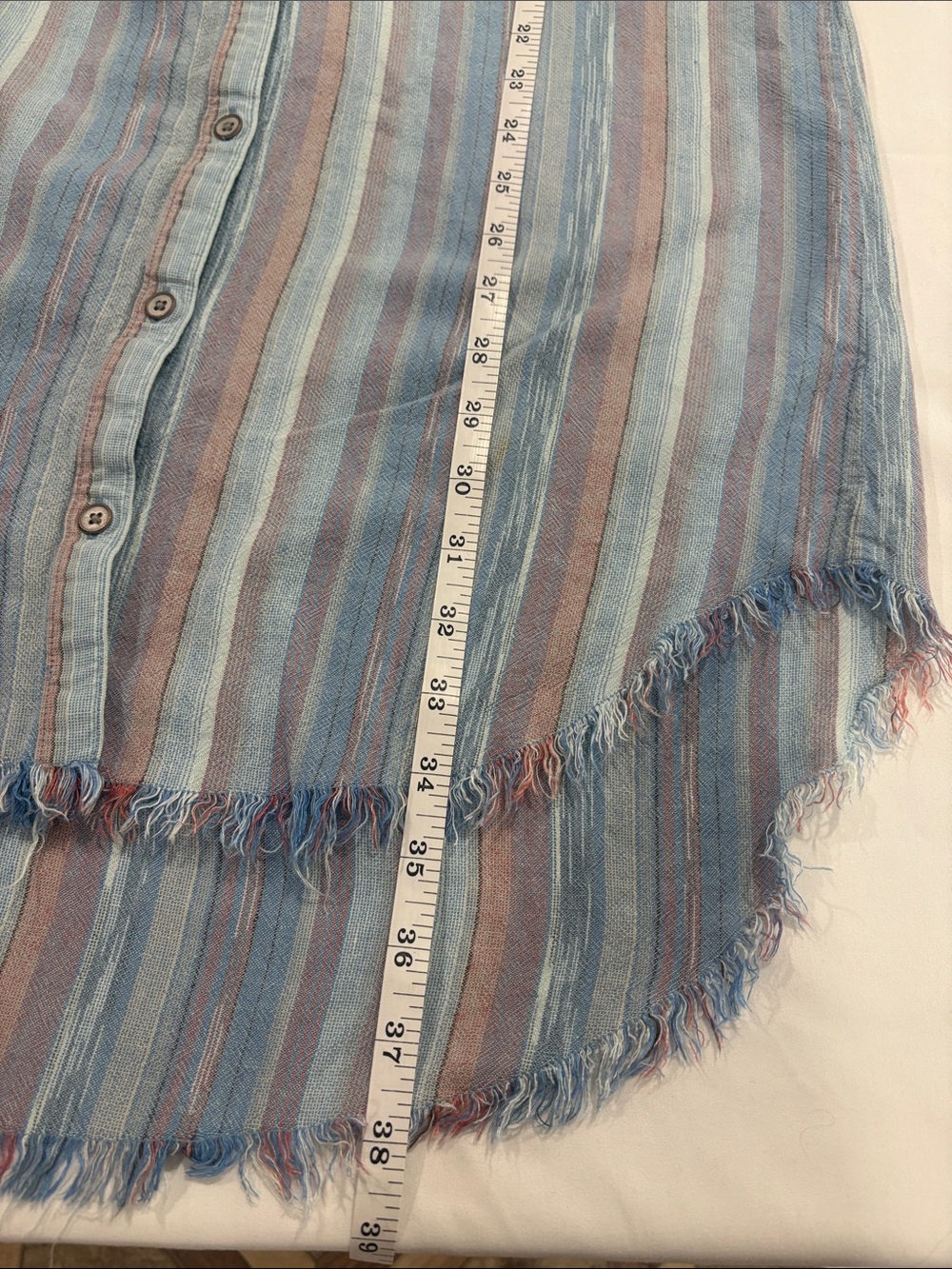 CLOTH & STONE BUTTON DOWN FRAYED LONG SLEVES SHIRT DRESS SIZE /S - Picture 9 of 10